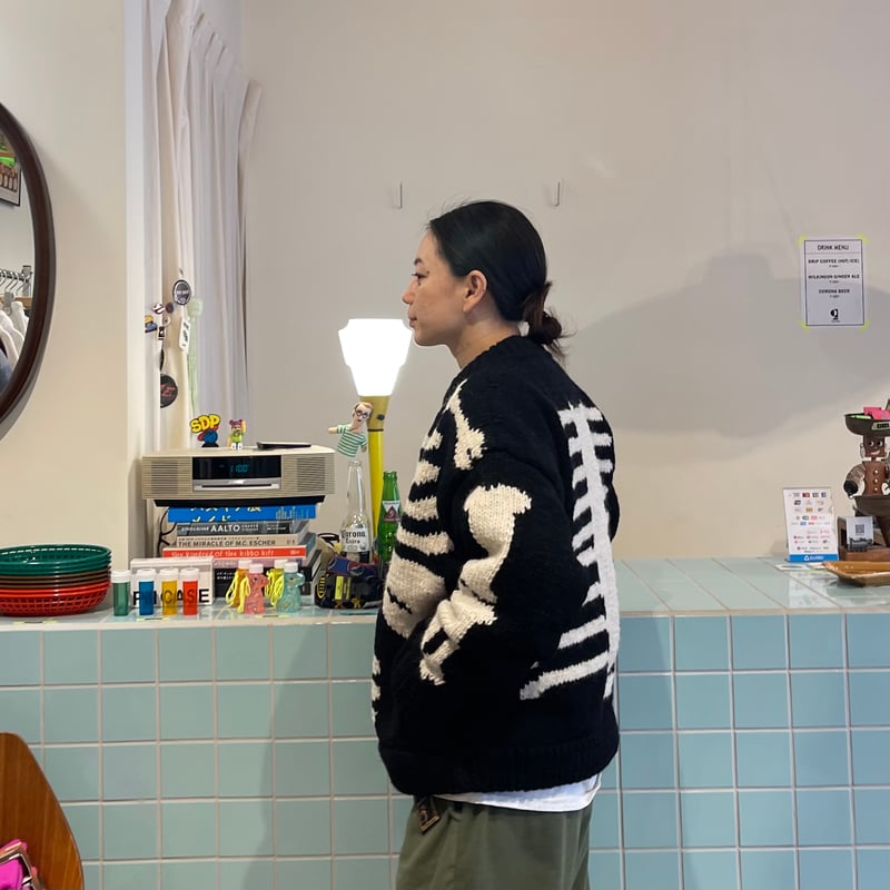 MacMahon Knitting Mills / Knit MA-1 BONE | FLUTTER