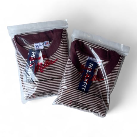RELAXFIT / Miller × Relaxfit Panel Rib Border tshirt