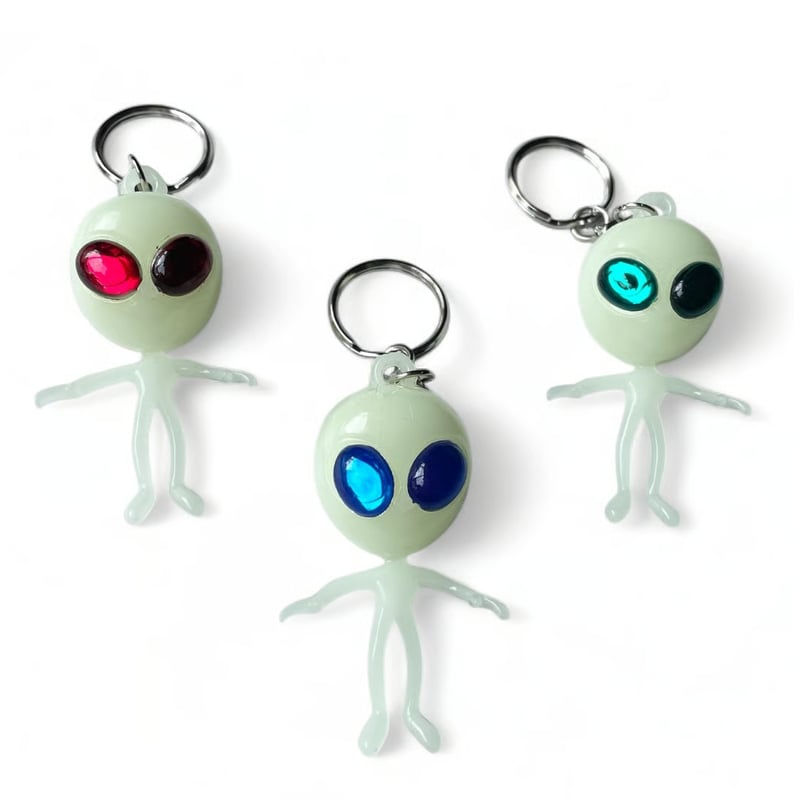 Alien Keychain Glow in the Dark | FLUTTER