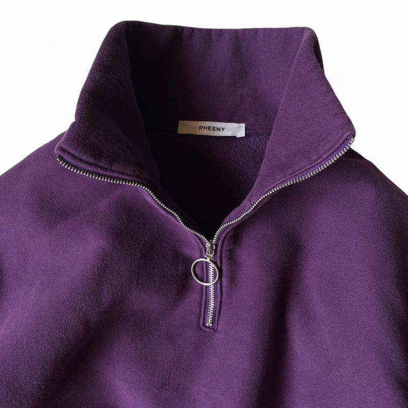 フィーニー pheeny⭐︎athleticfleece half zip P/O Athletic fleece half zip P/O short-アスレチックフリース