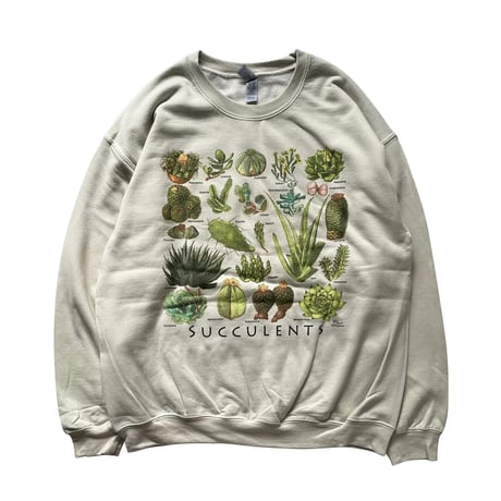 ATARAS SCREEN PRINTING /L/S Sweat "SUCCULENTS"