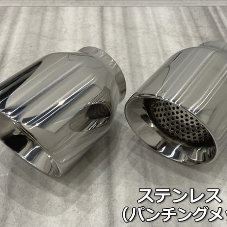 ジムニーシエラ(JB74W) 左右2本出しサイドマフラー（ハーフステン） テール：ステンレス90φパンチングメッシュ