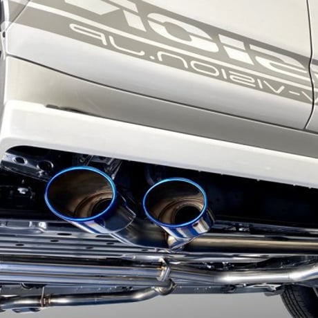 ランクル (3DA-FJA300W)ディーゼル車 左右2本出し サイドマフラー（テール：オーバルブルー）