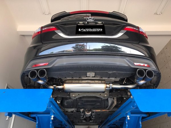 ジェイド 左右 2本出しマフラー 【ハーフステン】 テール：オーバル