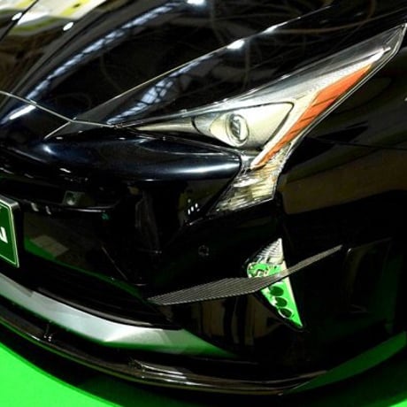 プリウスZVW50 フロントカナード カーボン(左右セット)