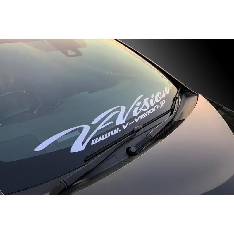 V-VISION フロントステッカー スクリプトver W1100mmxH180mm