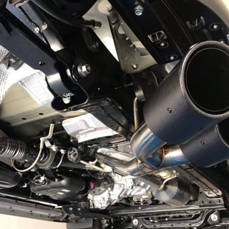 ハイラックス(GUN125) 右片側2本出しサイドマフラー（テール：オーバルブルー）