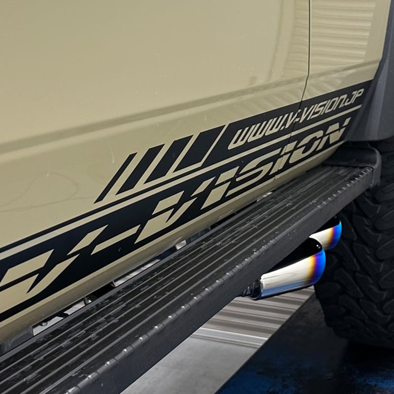 V-VISION ランクル70 (3DA-GDJ76W) サイドマフラー /ランドクルーザー