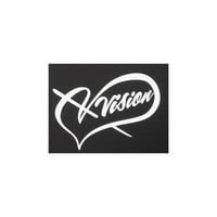V-VISION V-ハートステッカー（V-VISION）W100xH73 /ブイビジョン ステッカー シール ドレスアップ