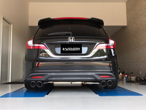 ジェイド 左右 2本出しマフラー 【ハーフステン】 テール：オーバル