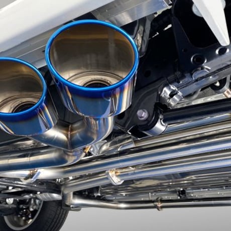 ランクル (3DA-FJA300W)ディーゼル車 左右2本出し サイドマフラー（テール：クリアカーボン 100φ）