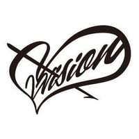 V-VISION V-ハートステッカー Ver2 W120xH73 /ブイビジョン ステッカー シール ドレスアップ