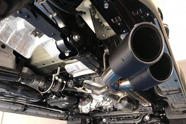 ハイラックス(GUN125) 右片側2本出しサイドマフラー（テール：オーバル