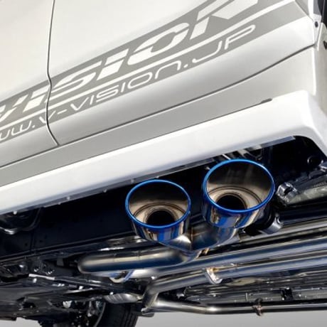 ランクル (3DA-FJA300W)ディーゼル車 左右2本出し サイドマフラー（テール：オーバルブルー）