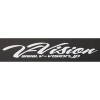 V-VISION スクリプトステッカー W250xH41 /ブイビジョン ステッカー シール ドレスアップ
