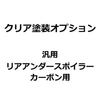 【クリア塗装オプション】汎用リアアンダースポイラー カーボン用