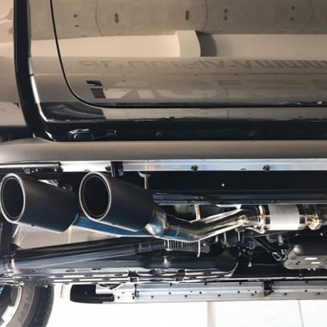 ハイラックス(GUN125) 右片側2本出しサイドマフラー（テール：オーバルブルー）