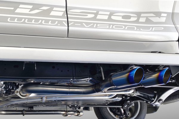 ランクル (3DA-FJA300W)ディーゼル車 左右2本出し サイドマフラー