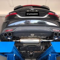 ジェイド 片側 2本出しマフラー 【オールステン】 テール：カーボン90φ