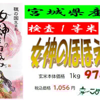 宮城県産一等米「女神のほほえみ」5㎏