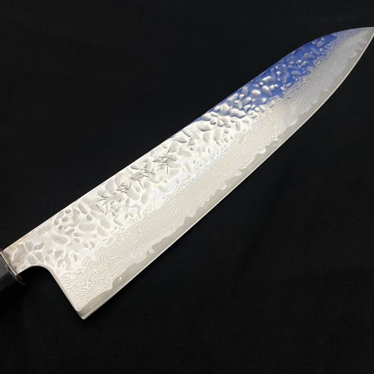 堺匠味正ダマスカス67層槌目 牛刀 刃渡り240mm イチイ水牛六角半丸柄 