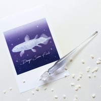 【NAGASAWA限定】硝子工房Sayori×NAGASAWA「真夜中の深海魚」ガラスペン