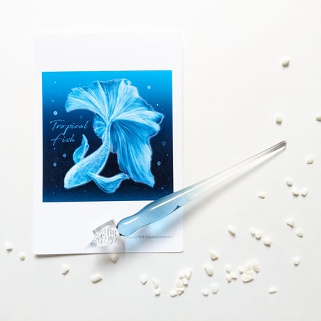 【トルコ・ガラスペン】ジェリーフィッシュ（緑・ミルフィオリペンレスト） トルコ・ガラスペン】ジェリーフィッシュ（緑・ミルフィオリペンレスト