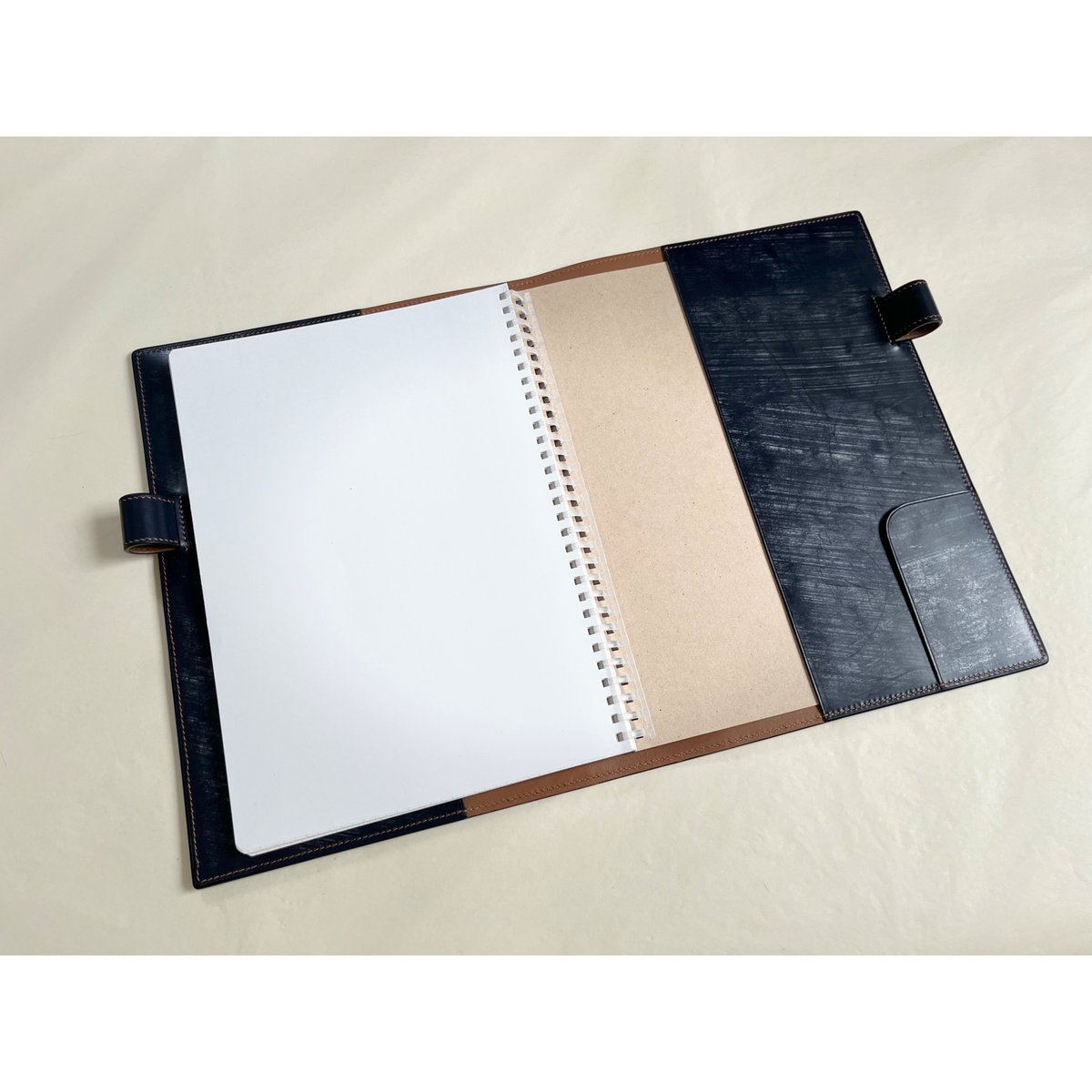 受注生産】A5手帳カバー ブックカバー ノートカバー ブライドルレザー