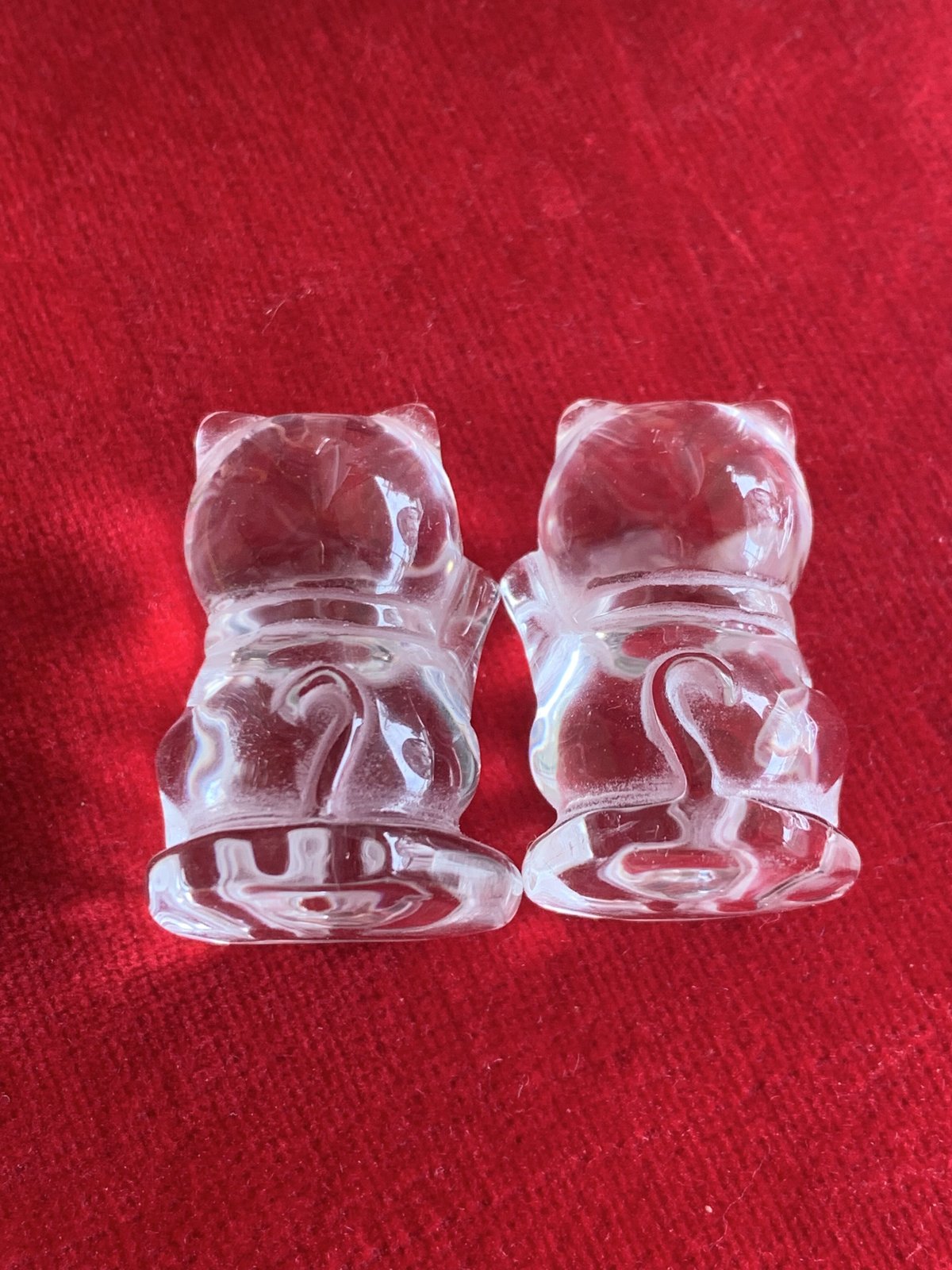 水晶招き猫 クリスタル 水晶 招き猫 2体 | 天然石の店 pacara