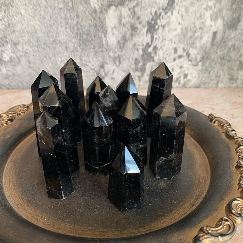 モリオン 黒水晶 ポイント | 天然石の店 pacara