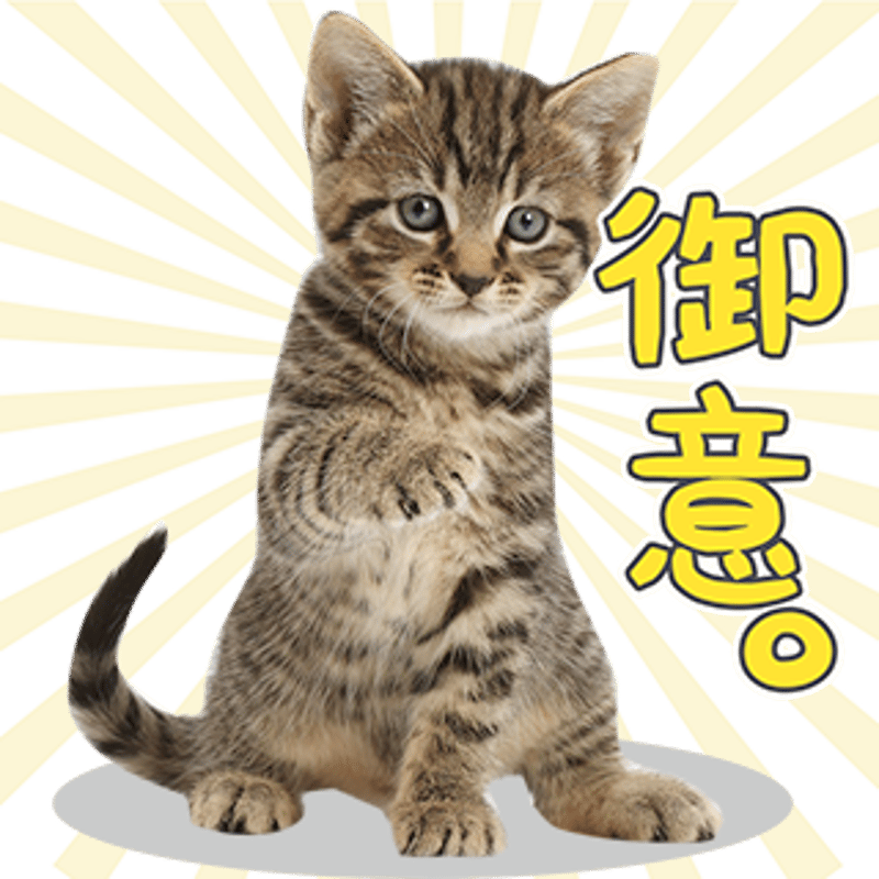 あいさつセット1 | ねこちゃんホンポ-オリジナルLINEスタンプ