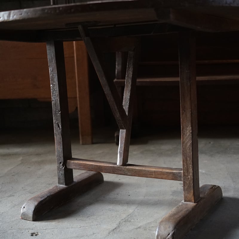 ワイン農家のテイスティング フォールディングテーブル / 19世紀