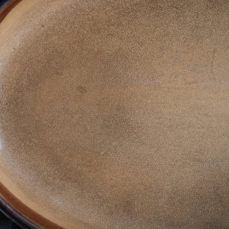 1800年代（19世紀）フランス 黄釉 オーバル オーブン皿 グラタン皿 民