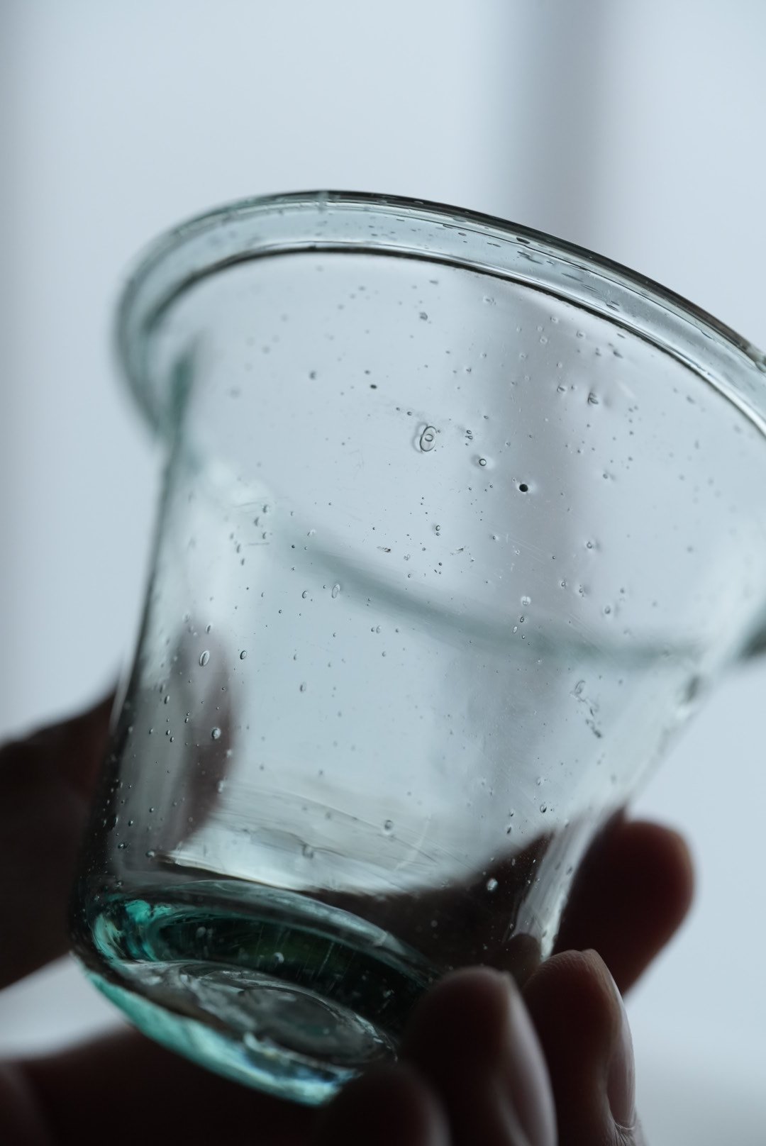 1700年代 手吹きガラス 教会のキャンドルグラス / 18世紀・フランス 05