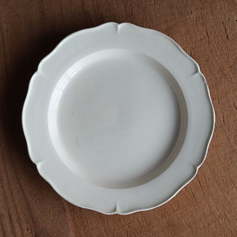 18世紀-19世紀 サンクレマン窯 ファイアンス皿 薔薇の花絵 皿 器