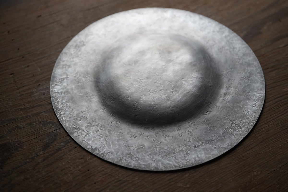 渡辺遼 造形作家 金工作家 アルミニウム お皿と平皿2枚セット 渡辺