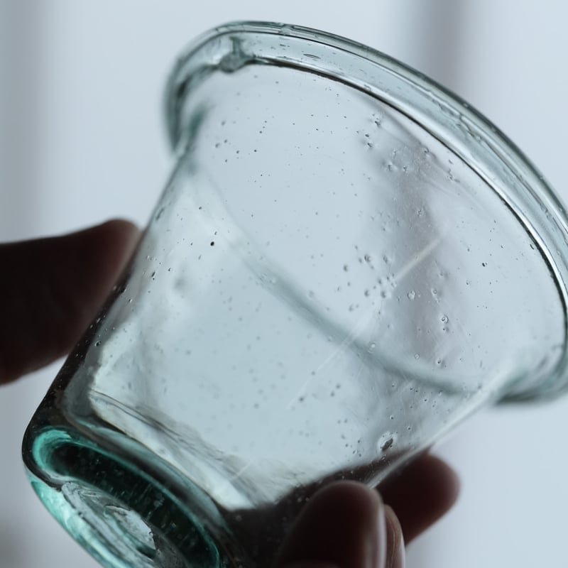 1700年代 手吹きガラス 教会のキャンドルグラス / 18世紀・フランス 05