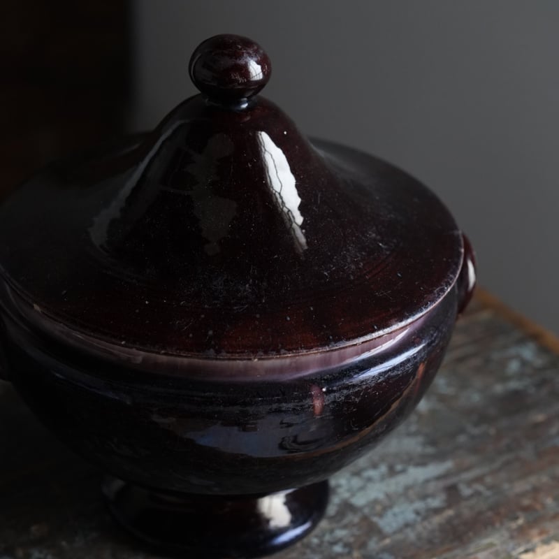 Cul Noir キュノワール 蓋付スーピエール / 1800年代・フランス