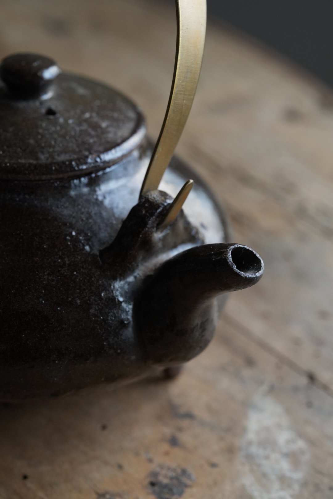 黒薩摩 丸十印 江戸末期〜明治初期 煎茶鉢／小鉢　骨董品 古美術 茶道具 工芸品 黒薩摩 丸十印 江戸末期〜明治初期 煎茶鉢／小鉢 骨董品 古美術