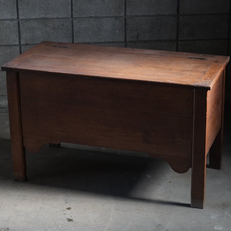 古い無垢材の木製小麦粉貯蔵箱 Maie / 1800年代・フランス / 古