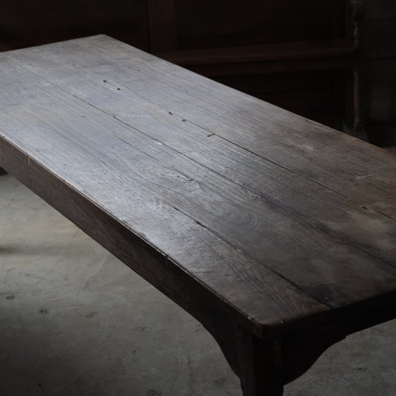 アンティーク フランス テーブル ナチュラル 無垢 無垢材 フランスアンティークテーブル-antique oak french table