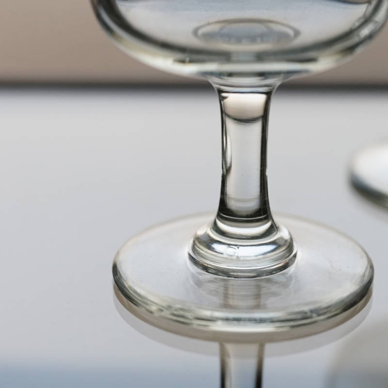 手吹きのビストロ シャンパーニュクープグラス / 19世紀・フランス