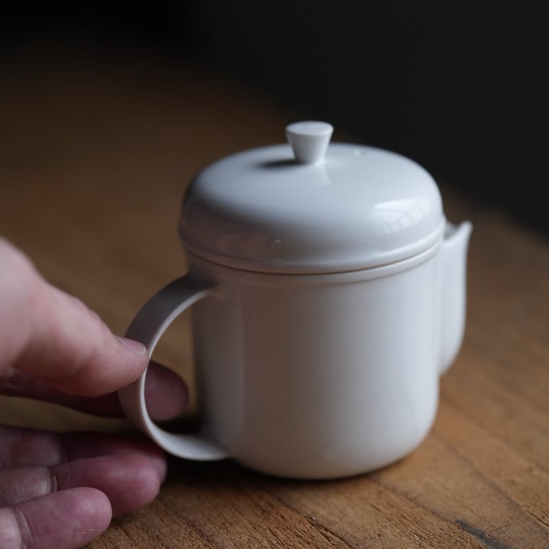 白釉ペリカン茶壷 / 服部竜也 | gallery yaichi