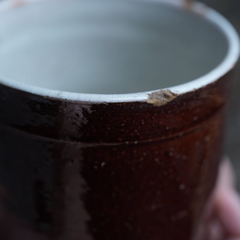 19世紀 古いCul Noir キュノワール マグカップ / 1800年代・フランス