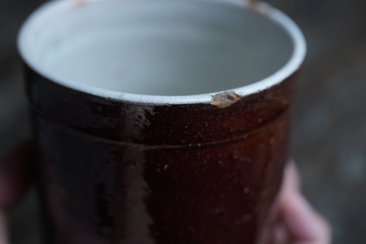 19世紀 古いCul Noir キュノワール マグカップ / 1800年代・フランス