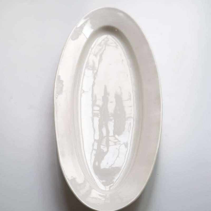 白磁のポワソンプレート ビストロ魚皿 / 1900年前後・France | gallery