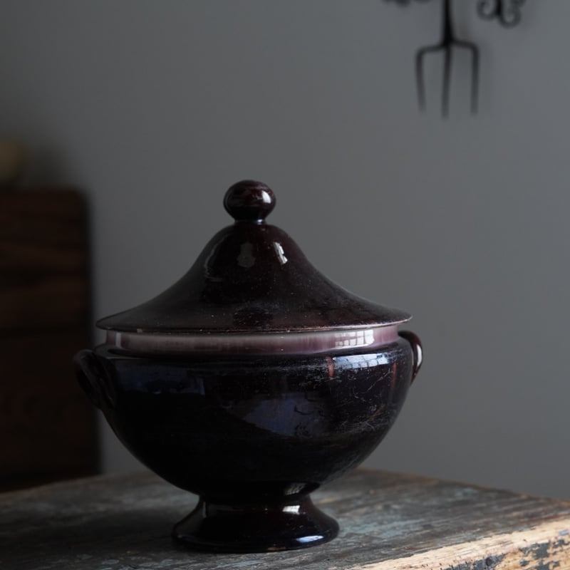 Cul Noir キュノワール 蓋付スーピエール / 1800年代・フランス