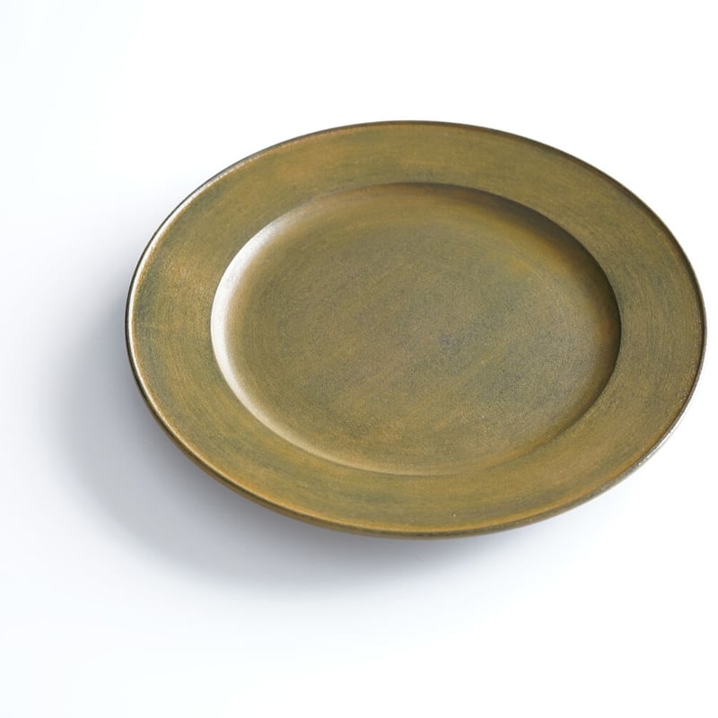 色漆リム皿_黄 / 富井貴志 | gallery yaichi