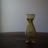 古い手吹きの色ガラス球根植物用花器 / 19世紀・フランス