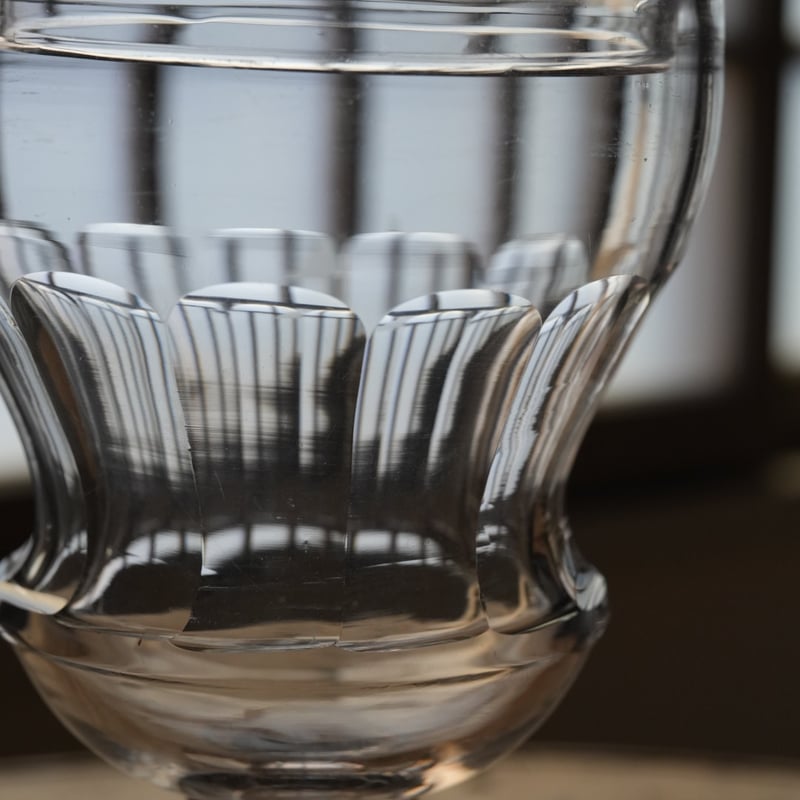 手吹きガラスの蓋付き容器 / 19世紀(1800年代)・フランス | gallery yaichi